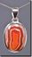 African Botswana Agate sterling pendant