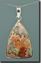 Prudent Man Plume Agate Silver Pendant