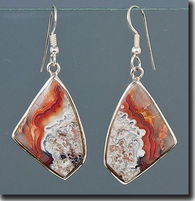 Mexican Crazy Lace Agate Earrings