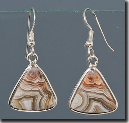 Mexican Crazy Lace Agate Earrings
