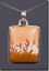 Owyhee LED Picture Jasper Silver Pendant