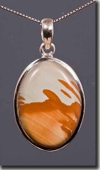 Owyhee LED Picture Jasper Silver Pendant