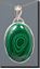 Malachite Silver Pendant