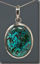 Chrysocolla Silver Pendant