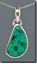 Chrysocolla Silver Pendant