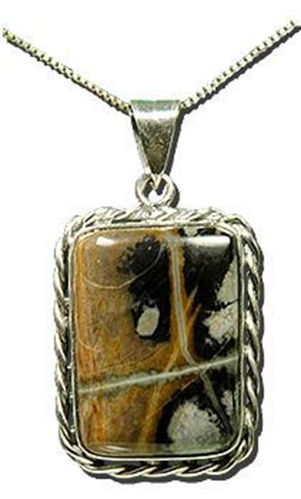 Picasso Marble silver pendant