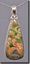 Australian Rainforest Jasper Silver Pendant
