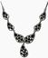 Black Onyx Silver 7 link necklace