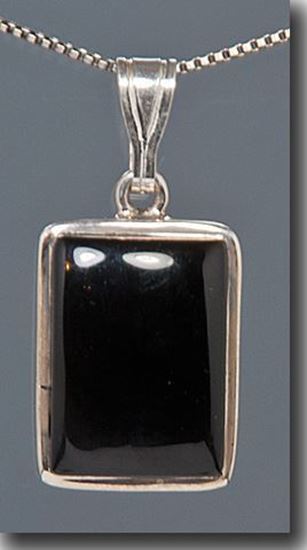 Black Onyx Sterling Pendant