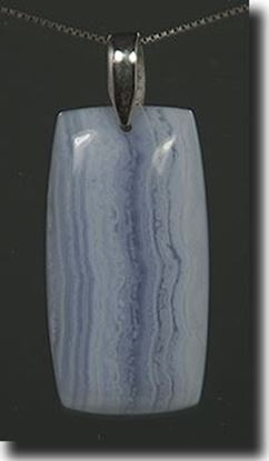African Blue Lace Agate Pendant