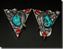 Turquoise & Coral Collar Tips